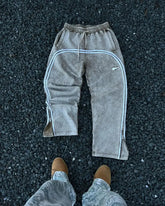 Hearujoy Aesthetic fashion simple striped design oversized casual pants women 2024 new Korean version high waist couple joggers sweatpant